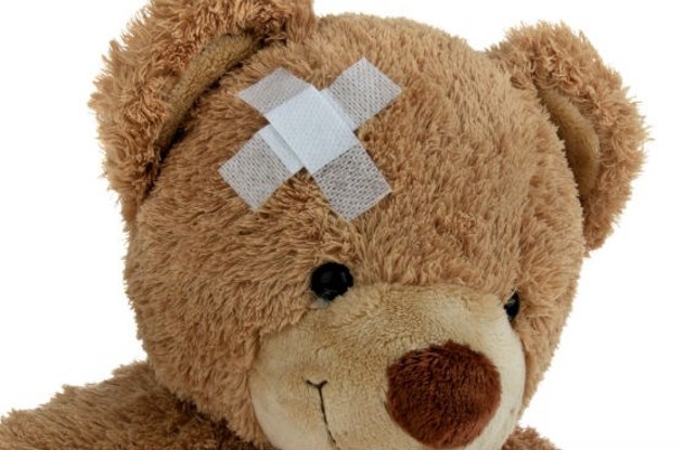 Billede af bamse med plaster